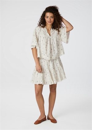 Siama dobby flower bluse Neo Noir 
